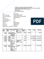 ESI Fund Account Statement from April 2022