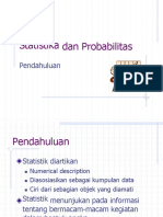 Statistika Dan Probabilitas: Pendahuluan