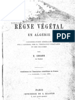 COSSON E., 1879 - Le règne végétal en Algérie