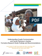 SIFPO2 Zambia Couple Communication Report - 2016 - Final