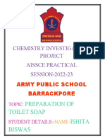 Chemistry Investigatory Project Aissce Practical SESSION-2022-23