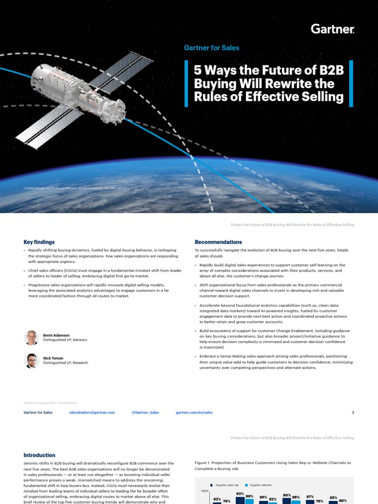5 Ways The Future of b2b Buying | PDF | Sales | Analytics
