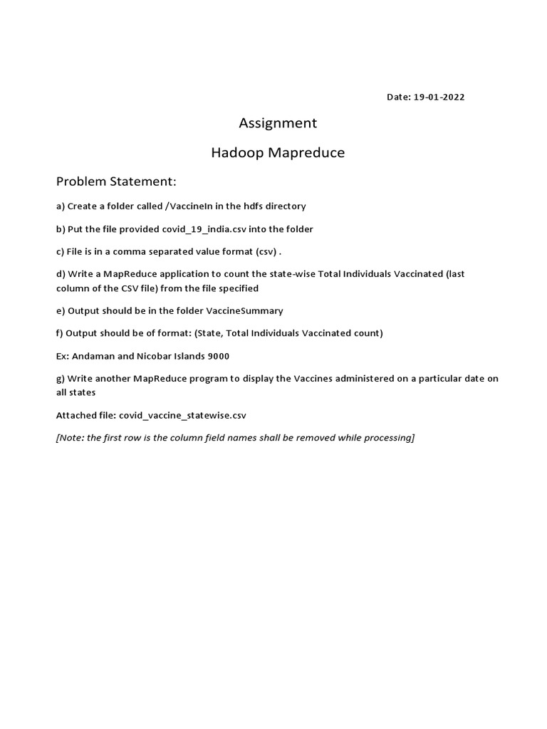 Map Reduce Assignment | PDF