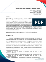 Os elementos da didática na organização da prática docente