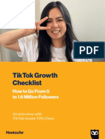Tiktok Growth Checklist: Howtogofrom0 To 1.6 Million Followers