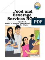 Food and Beverage Services NC II Module 1 Weeks 1 4 SDO Rizal IDEA Module SHS Template