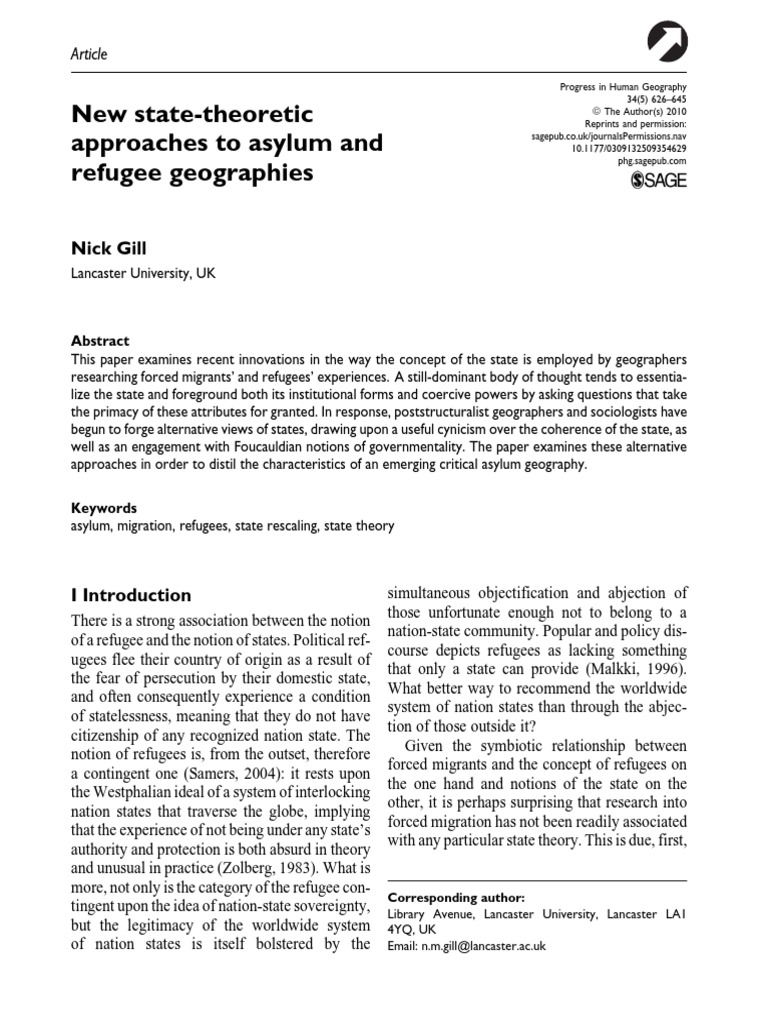 Gil Geography and Refugees | PDF | Asylum Seeker | Human Migration