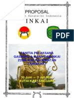 Proposal Gashuku Dan Ujian Dan Inkai Zone II Kalimantan Kukar