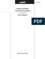 Liquid Level Meter Pneumatic Transmitter User's Manual: Model KDP/KKP