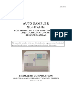 Auto Sampler Sil-Ht /HT: For Shimadzu High Performance Liquid Chromatograph Service Manual