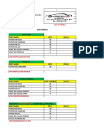 LIST OF MATERIALS FOR STOCK SAM MARISA