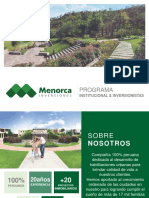 Menorca Inversiones Proyectos de Habitacion Urbano y Viviendas
