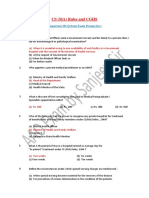 CS (MA) Rules and CGHS: (Important MCQ From Exam Perspective)