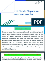 ORIGIN OF NEPAL