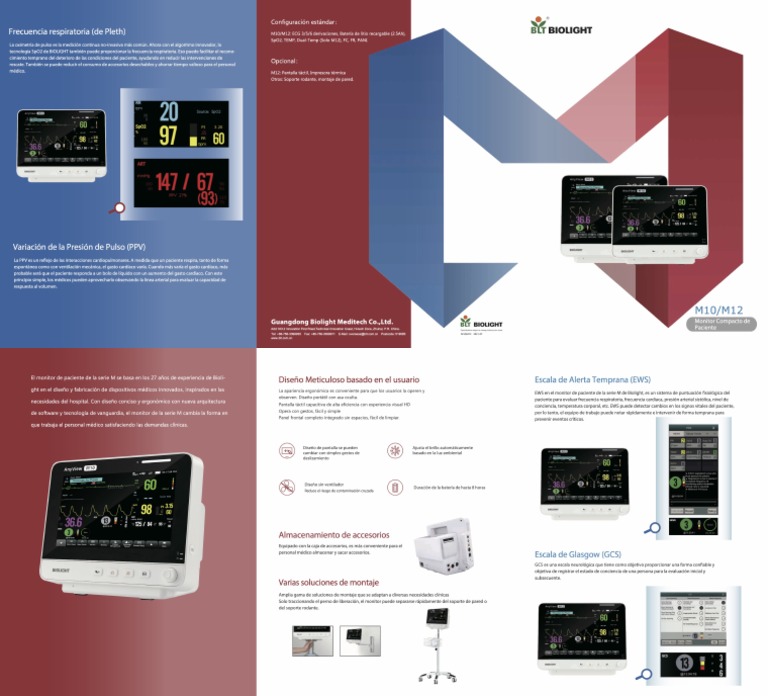 Monitor BIOLIGHT Serie M10 M12 | PDF