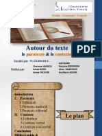 Le Paratexte Et Le Contexte - s2 - Master FLDL