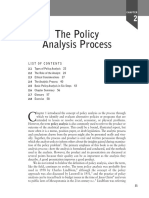 The Policy Analysis Process: List of Contents