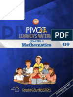 Mathematics G9: Quarter 2