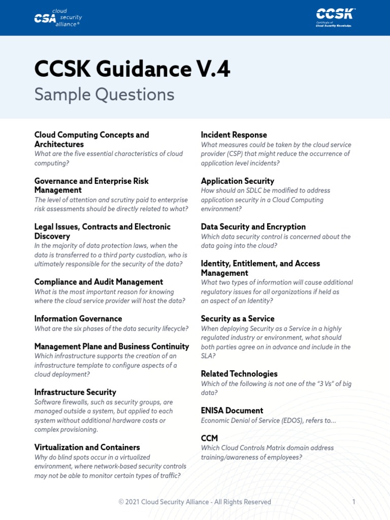 CCSK最新な問題集