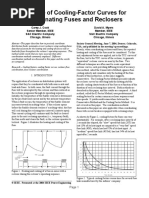 The Use of Cooling-Factor Curves For Coordinating Fuses and Reclosers