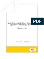 Village Networks and Village Governance