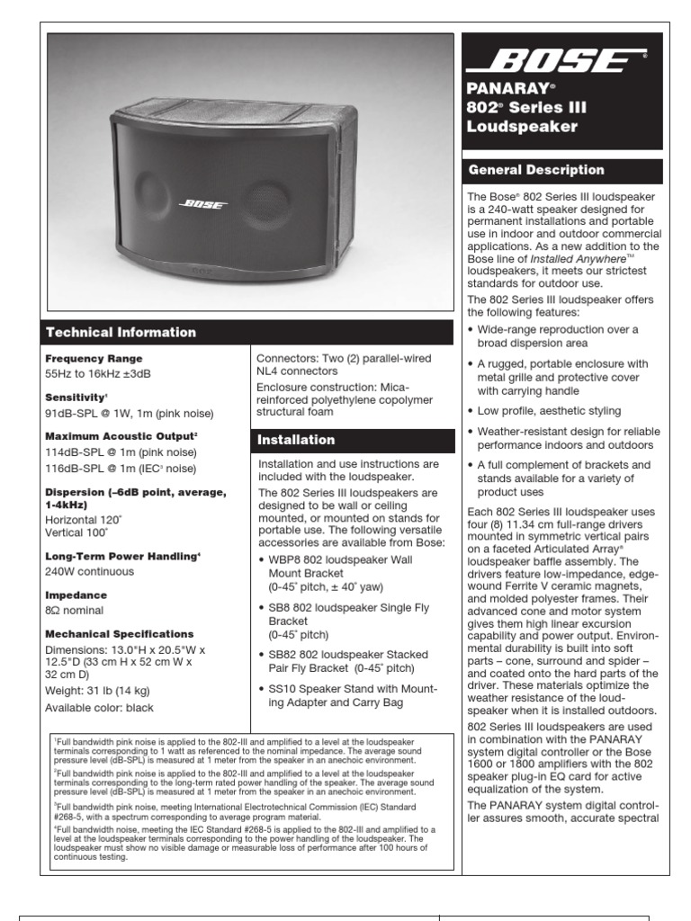 bose 802 mk3