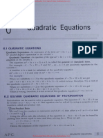 ICSE Class 10 Maths Chapter 06 Quadratic Equations