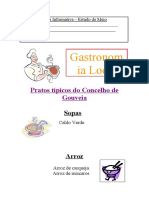 Ficha Informativa 3º Ano - Gastronomia em Gouveia