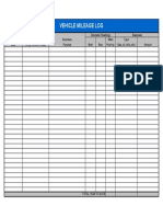 Vehicle Mileage Log D314