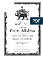 Persian Folk Songs, Arr. Fairchild Blair
