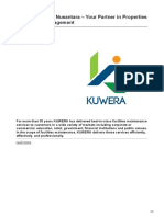 PT Kuwera Jaya Nusantara Your Partner in Properties Amp Facilities Management