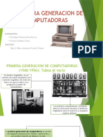 Primera Generacion de Computadoras