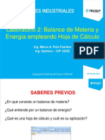 Laboratorio 1 - Balance de Materia y Energía