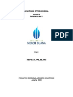 Akuntansi Internasional Modul 10 Pertemuan Ke 11: Oleh