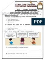 Examen Mayo Personal 4to Grado