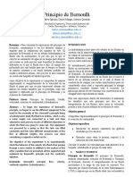 Principio de Bernoulli: comprobando experimentalmente la conservación de la energía en fluidos