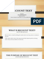 Materi Recount Text - Ade Izhar