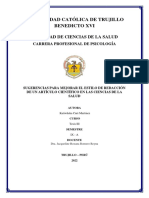 Organizador Visual - Sugerencias para Mejorar El Estilo de Redacción de Un Artículo Científico en Las Ciencias de La Salud