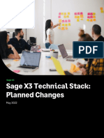 Sage X3 Technical Planned Changes