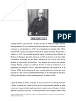 Santiago Ramón y Cajal Nació El 1 de Mayo de 1852 en Petilla de Aragón