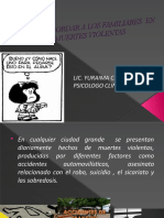 Como Abordar A Los Familiares en Muertes Violentas