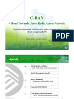 C-Ran - : Road Towards Green Radio Access Network
