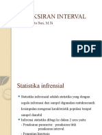 Statistika inferensial: Penaksiran interval