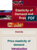 Elasticity of Demand and Supply