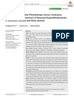 Efficacy of Intermittent Phototherapy Versus Continuous Phototherapy For Treatment of Neonatal Hyperbilirubinaemia - A Systematic Review and Meta-Analysis