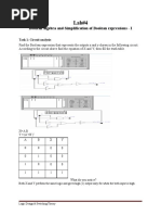 Boolean Algebra and Simplification of Boolean Expressions - I