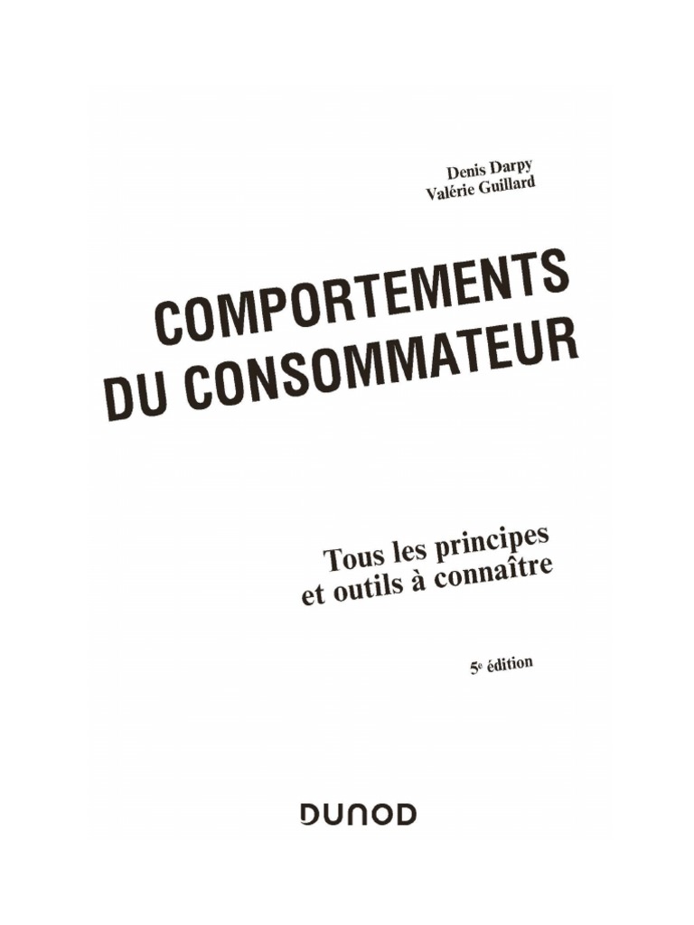 Comportements Du Consommateur, PDF, Consommateurs