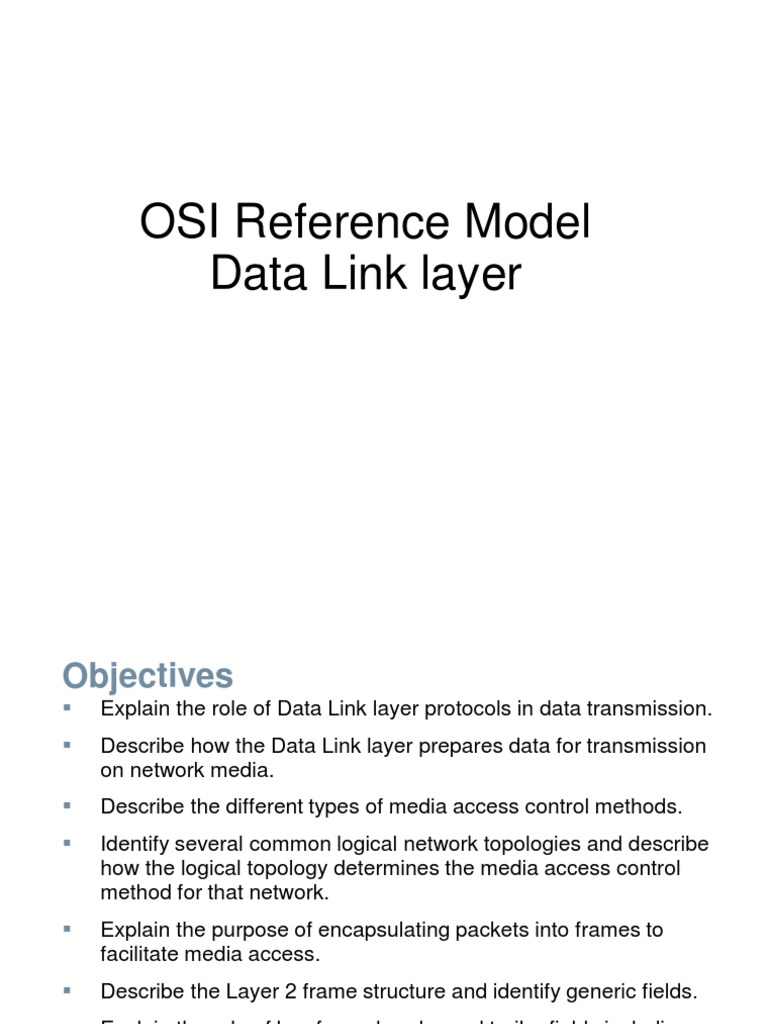 Data Link Layer PDF Network Topology Computer Network