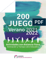 200 Juegos Verano 2021-2022 Actividades Con Distancia Física - ACENTO Escuela de Animado