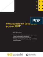 Presupuesto Educación 2021 - Uninorte - FExE - 09042021